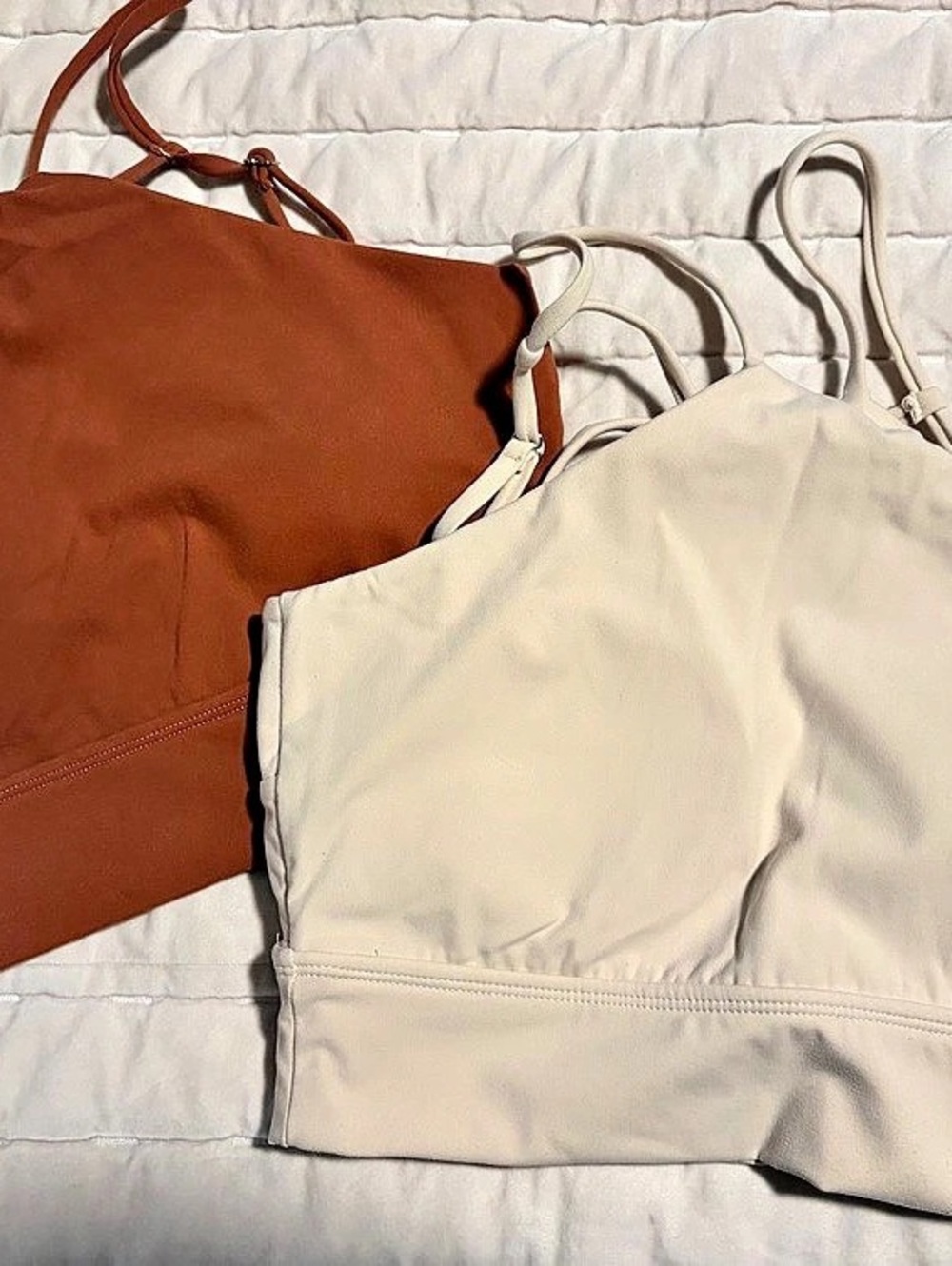 Buffbunny High-Neck Tank Top Brown & Cream Set